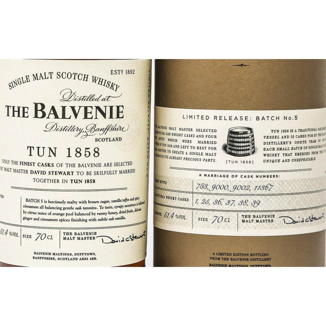 Balvenie Tun 1858 Batch 5 Single Malt Whisky - The Really Good Whisky Company