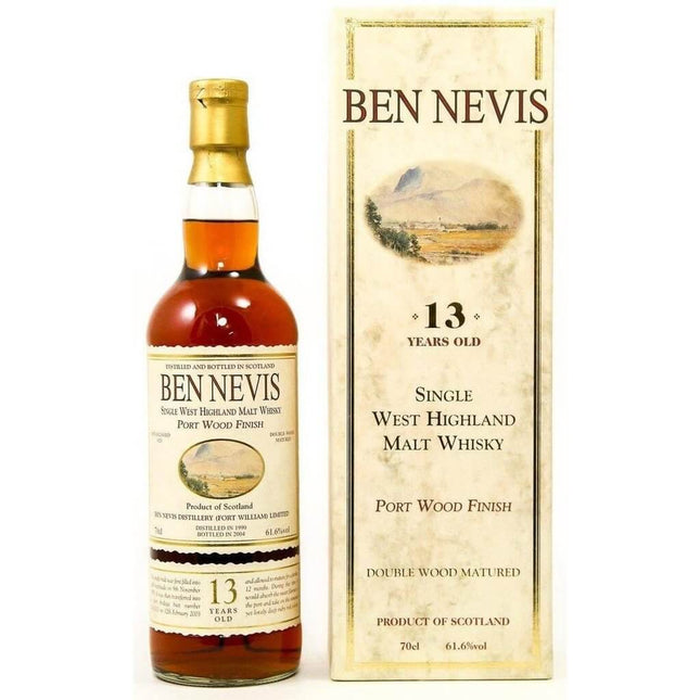 Ben Nevis 13 Years Old 1990 - 2004 Port Wood Finish - 70cl 61.6% - The Really Good Whisky Company