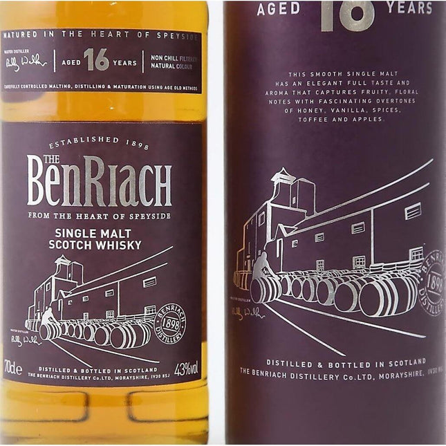 BenRiach 16 Year Old - Single Malt Whisky - The Really Good Whisky Company
