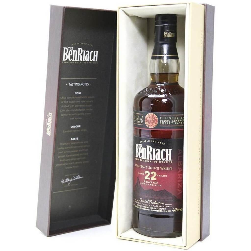 BenRiach 22 Year Old Albazira Peated PX Whisky - The Really Good Whisky Company