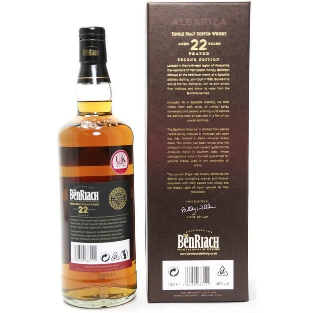 BenRiach 22 Year Old Albazira Peated PX Whisky - The Really Good Whisky Company