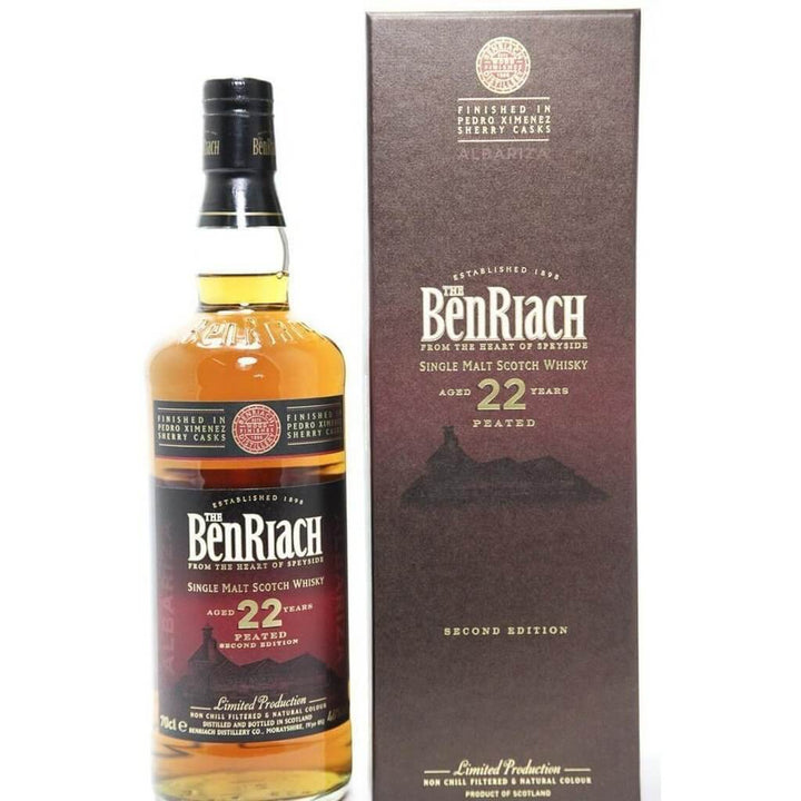 BenRiach 22 Year Old Albazira Peated PX Whisky - The Really Good Whisky Company