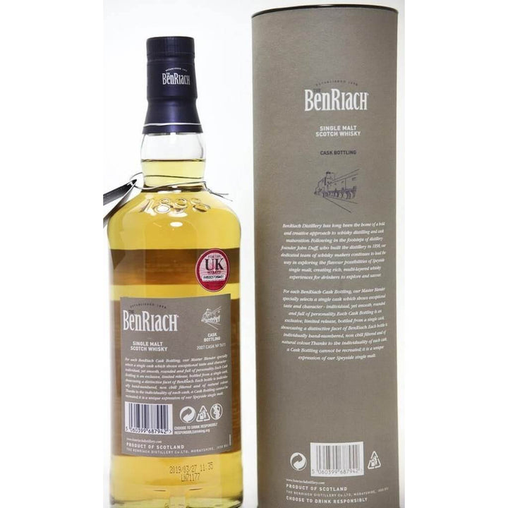 BenRiach Batch 16 - 12 Year Old (2007) Cask #7611 - The Really Good Whisky Company