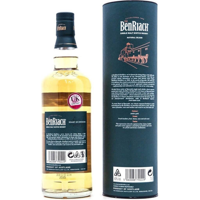 Benriach Heart of Speyside Single Malt Whisky - 70cl 40% - The Really Good Whisky Company