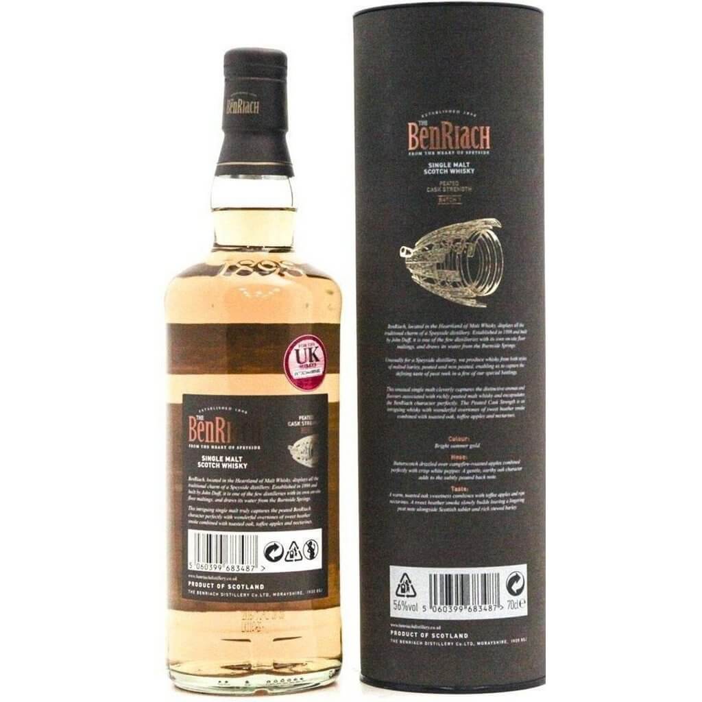 BenRiach Peated Cask Strength (Batch 1) - 70cl 56% - The Really Good Whisky Company