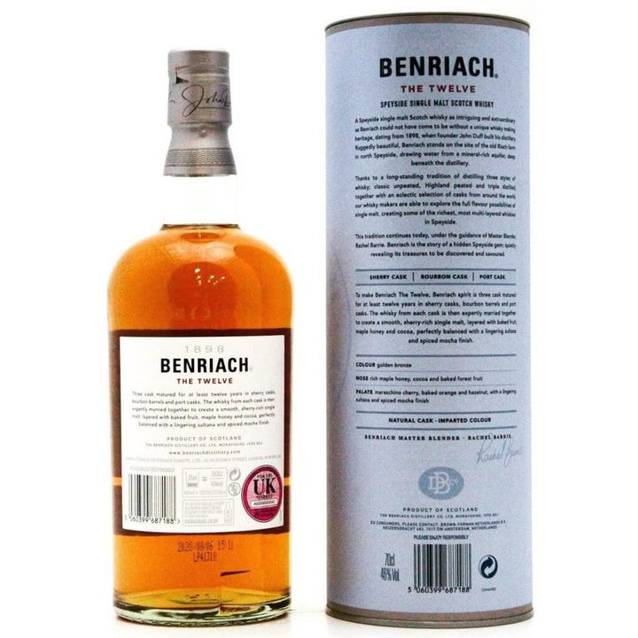 BenRiach The 12 Year Old - 70cl - The Really Good Whisky Company