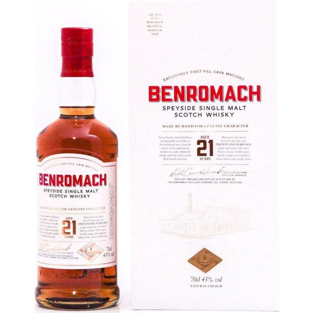 Benromach 21 Year Old - 70cl 43% - The Really Good Whisky Company