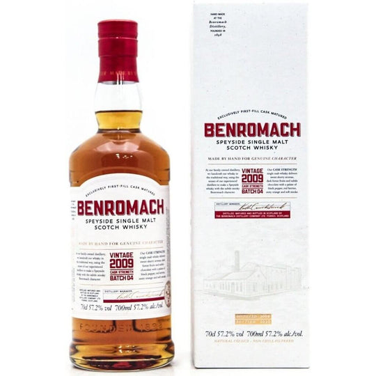 Benromach Cask Strength 2009 Batch 4 Single Malt - 70cl 57.2%