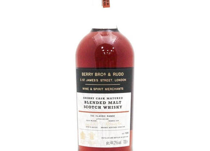 Berry Bros. & Rudd Classic Sherry Blended Malt Scotch Whisky - 70cl 44.2% - The Really Good Whisky Company