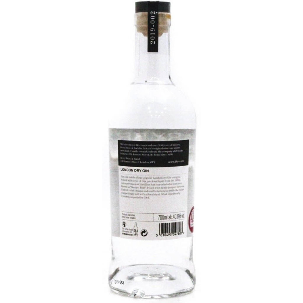 Berry Bros. & Rudd London dry gin - 70cl 40.6% - The Really Good Whisky Company