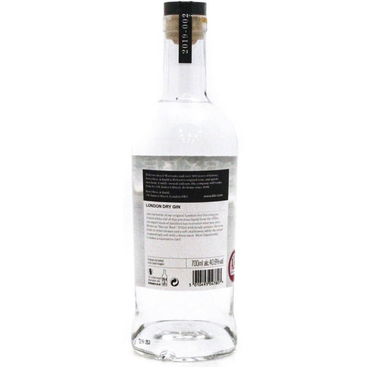 Berry Bros. & Rudd London dry gin - 70cl 40.6% - The Really Good Whisky Company