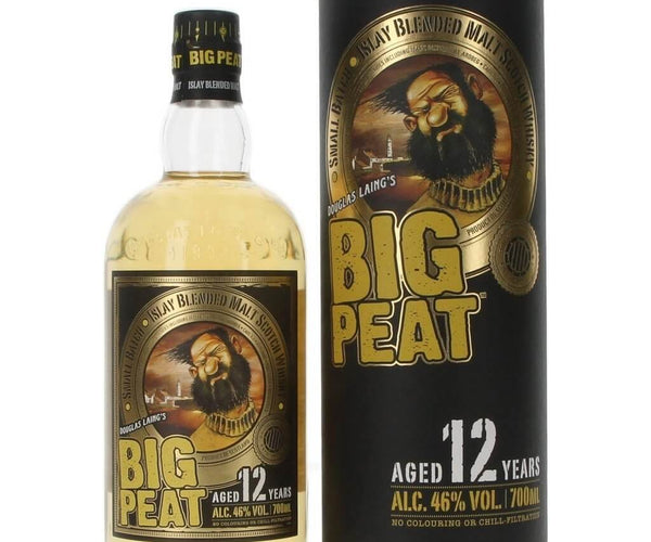 Big Peat 12 Year Islay Blended Malt Scotch Whisky 700ML - Oaked