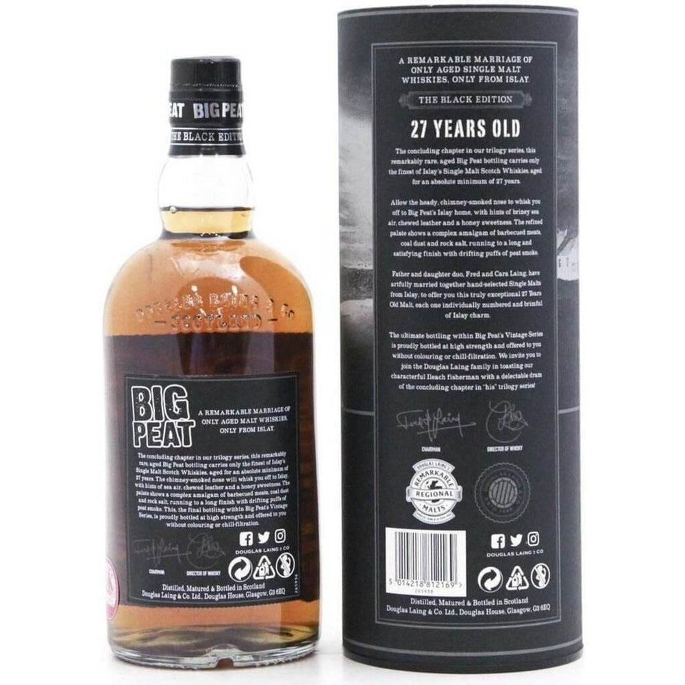 Big Peat 1992 27 Year Old The Black Edition - 70cl 48.3% - The Really Good Whisky Company