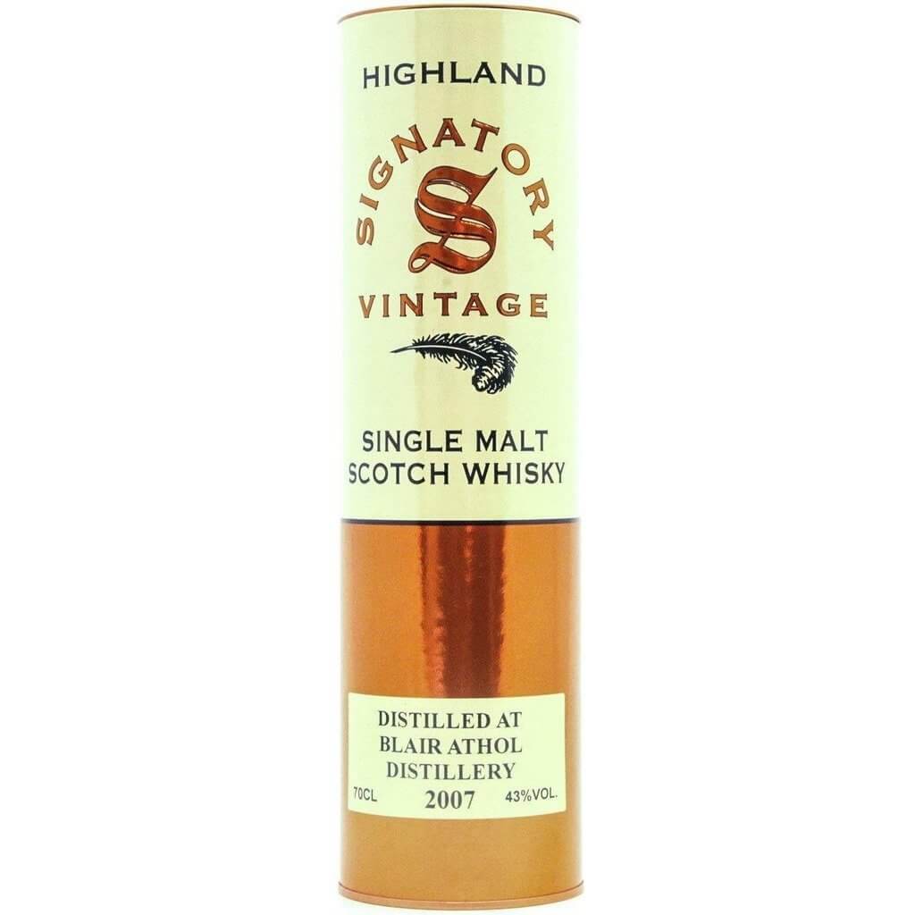 Blair Athol 2007 12 Year Old Signatory Vintage - 70cl 43% - The Really Good Whisky Company