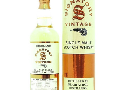 Blair Athol 2007 12 Year Old Signatory Vintage - 70cl 43% - The Really Good Whisky Company