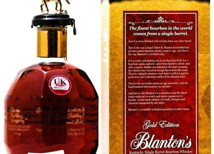 Blantons Gold Edition Single Barrel Bourbon Whiskey - 70cl 51.5% - The Really Good Whisky Company