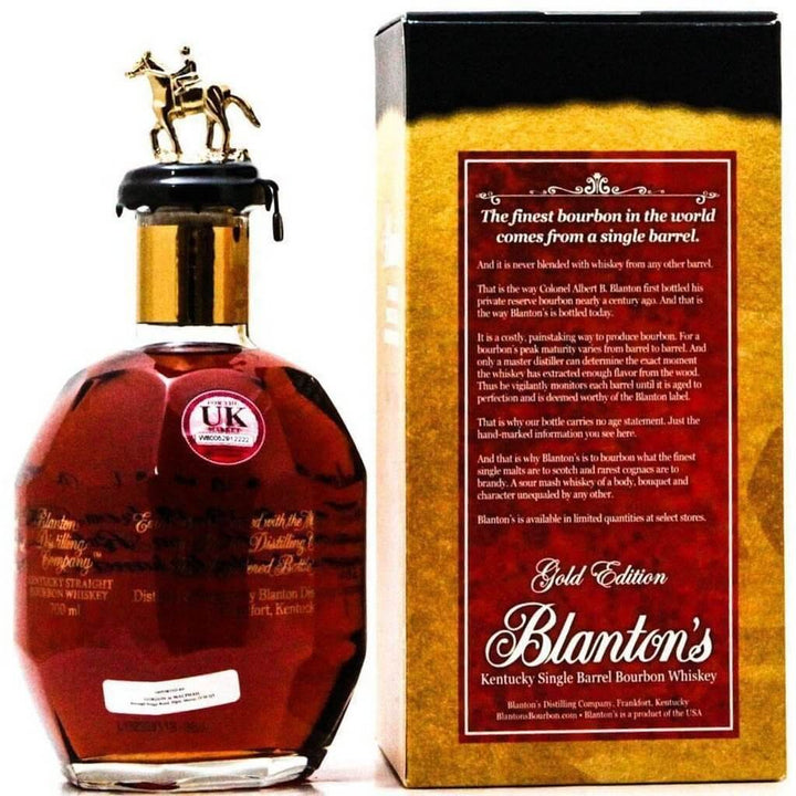 Blantons Gold Edition Single Barrel Bourbon Whiskey - 70cl 51.5% - The Really Good Whisky Company