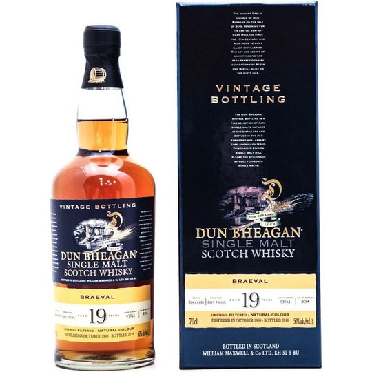 Braeval 19 Year Old 1998 Dun Bheagan (Ian Macleod) Single Malt Scotch Whisky - 70cl 50%