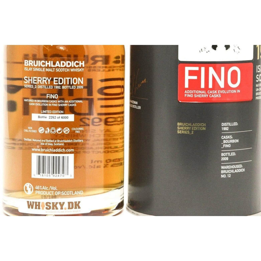 Bruichladdich Fino Sherry Edition 1992 Single Malt Whisky - The Really Good Whisky Company