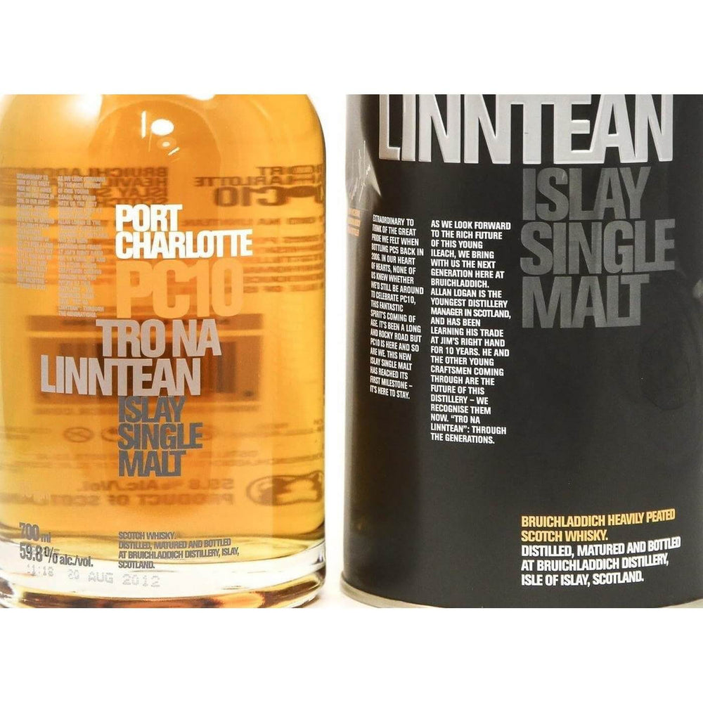 Bruichladdich Port Charlotte PC10 Tro Na Linntean Whisky - 70cl 59.8% - The Really Good Whisky Company