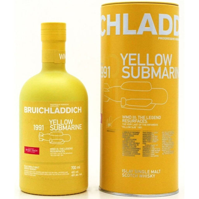 Bruichladdich WMD III Yellow Submarine 1991 25 Year Old - 70cl 46%