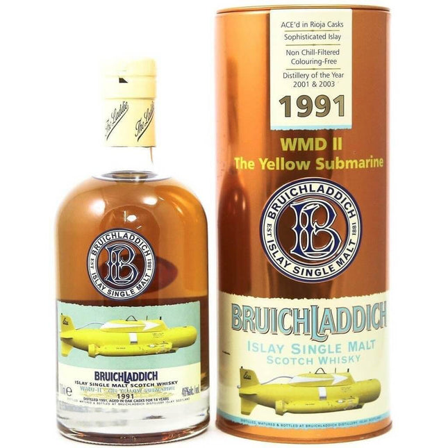 Bruichladdich WMDII Yellow Submarine 1991 14 Year Old Whisky - The Really Good Whisky Company