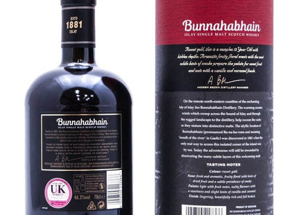Bunnahabhain 12 Year Old Single Malt Whisky - 70cl 46.3%