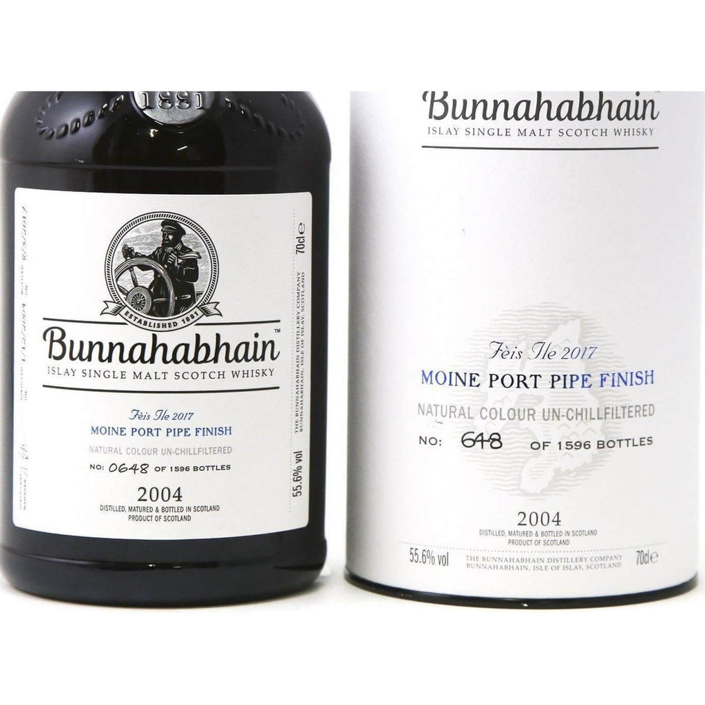 Bunnahabhain 13 Year Old 2004 - 2017 Feis Ile Whisky - Moine Port Pipe Finish - The Really Good Whisky Company