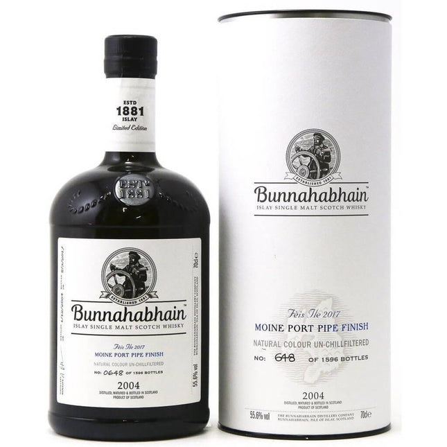 Bunnahabhain 13 Year Old 2004 - 2017 Feis Ile Whisky - Moine Port Pipe Finish - The Really Good Whisky Company