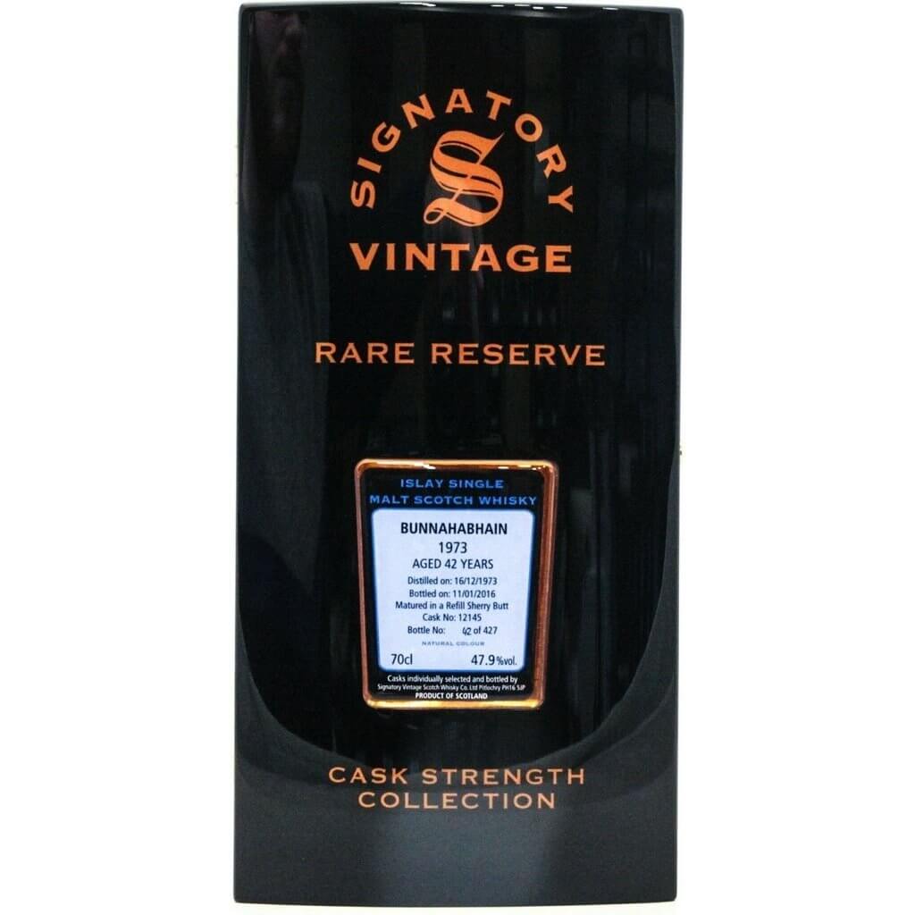 Bunnahabhain 1973 42 Year Old Rare Reserves Signatory Vintage - 70cl 47.9%