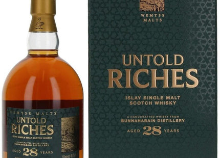 Bunnahabhain 28 Year Old Wemyss Malts Untold Riches - 70cl 49.1% - The Really Good Whisky Company