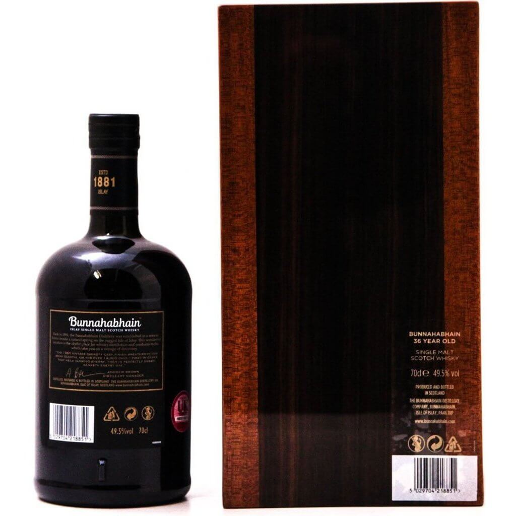 Bunnahabhain 36 Year Old 1980 Canasta Cask Finish - 70cl 49.5%