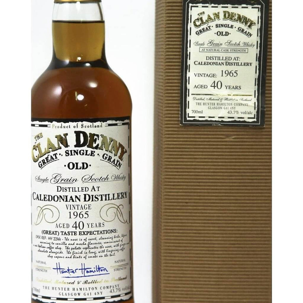 Caledonian 1965 40 Year Old Clan Denny Whisky - The Really Good Whisky Company