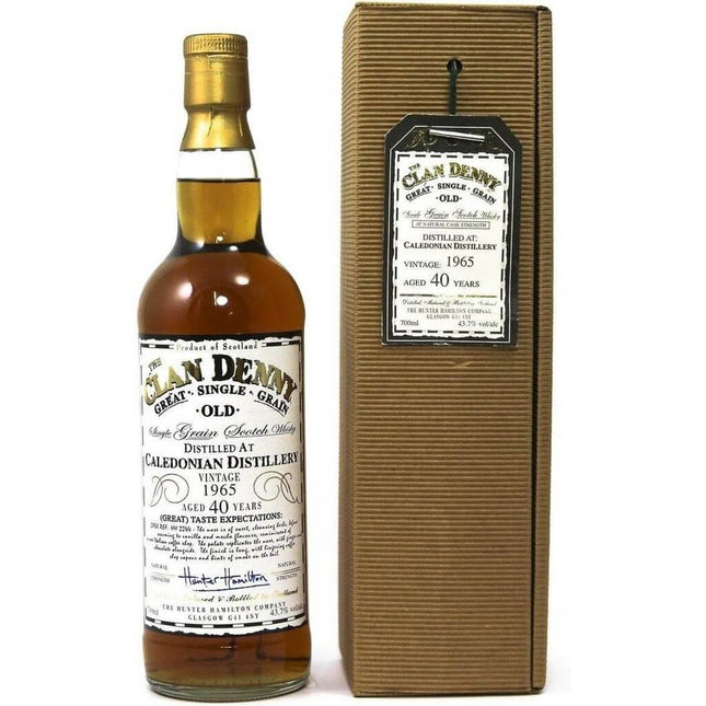 Caledonian 1965 40 Year Old Clan Denny Whisky - The Really Good Whisky Company