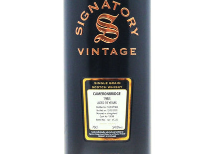 Cameronbridge 1984 35 Year Old Signatory Vintage - 70cl 54%