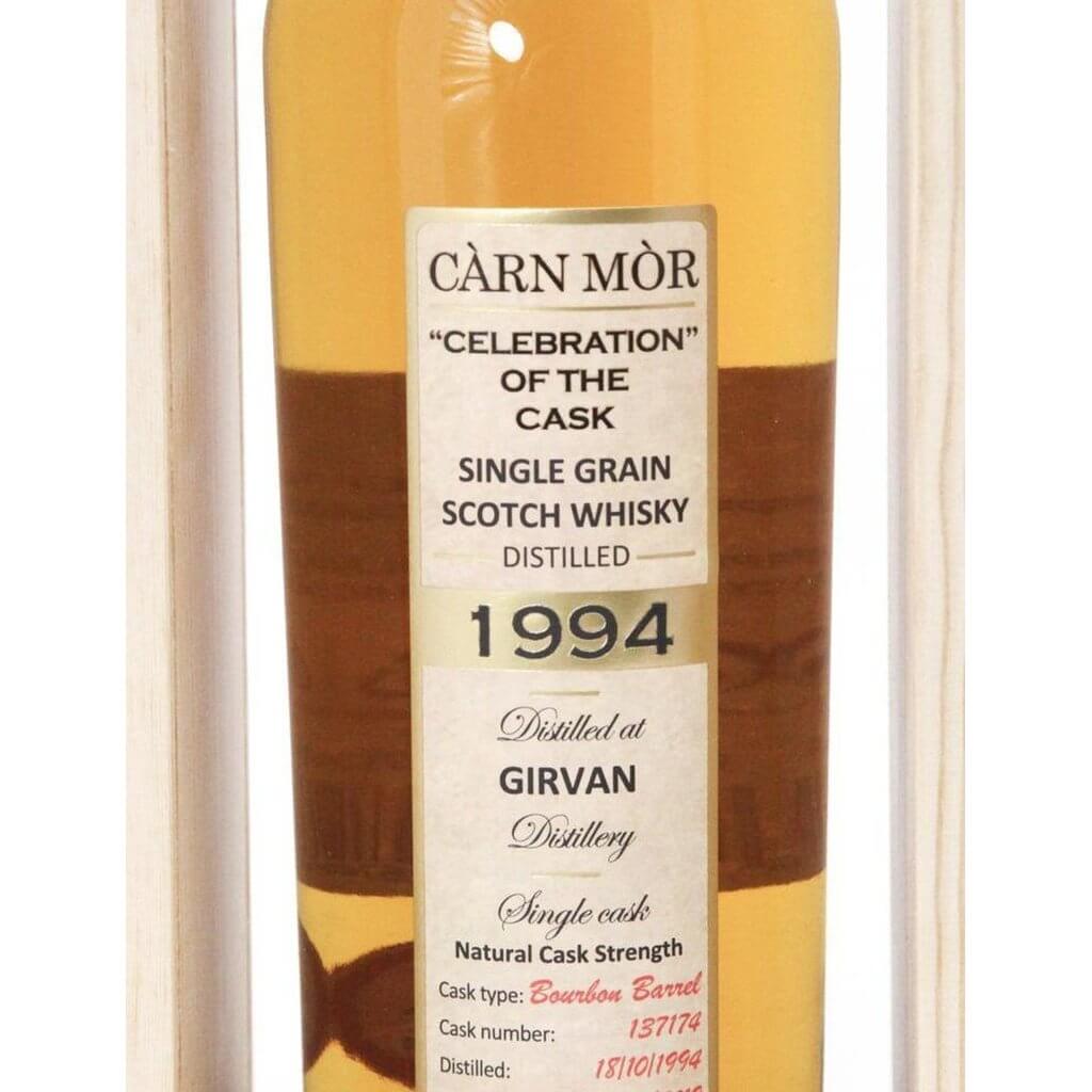 CÀRN MÒR CELEBRATION OF THE GIRVAN 1994 -70cl 49.7% - The Really Good Whisky Company