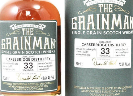 Carsebridge 33 Year Old 1982 The Grainman Whisky - The Really Good Whisky Company