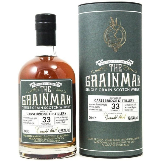 Carsebridge 33 Year Old 1982 The Grainman Whisky