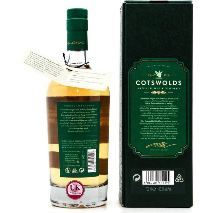 Cotswolds Peated Cask Single Malt Whisky - 70cl 59.3%