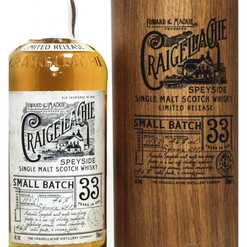 Craigellachie 33 Year Old Small Batch Single Malt Scotch Whisky - The Really Good Whisky Company