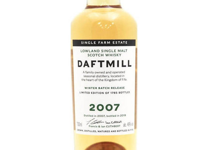 Daftmill 2007 Winter Release Batch 1 Single Malt Whisky 46% - The Really Good Whisky Company