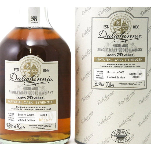 Dalwhinnie 20 Year Old - Cask Strength Limited Edition - The Really Good Whisky Company