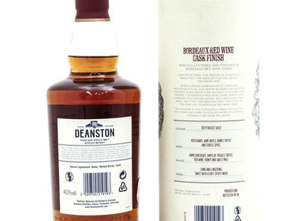 Deanston 10 Year Old Bordeaux Red Wine Cask Finish - 70cl 46.3% - The Really Good Whisky Company