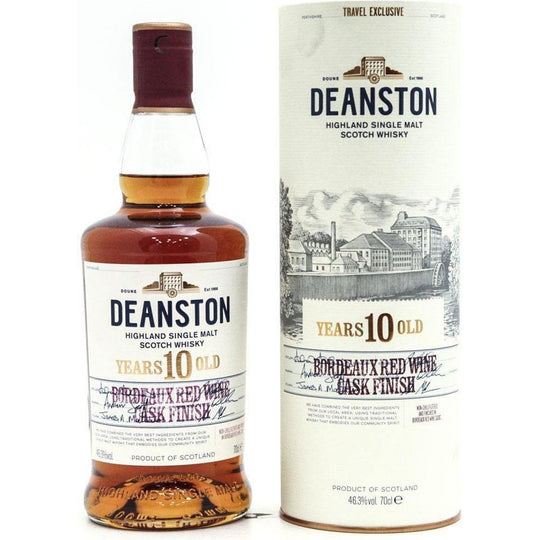 Deanston 10 Year Old Bordeaux Red Wine Cask Finish Single Malt Scotch Whisky - 70cl 46.3%
