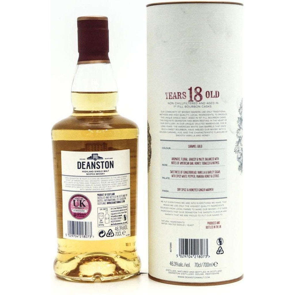 Deanston 18 Year Old - 70cl 46.3% - The Really Good Whisky Company