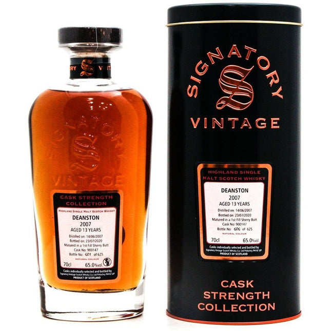 Deanston 2007 13 Year Old Signatory Vintage - 70cl 65%