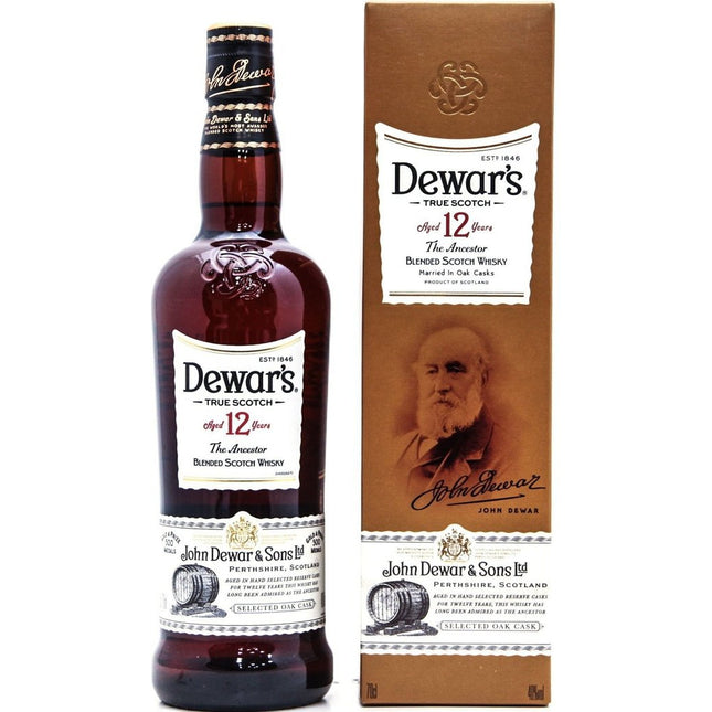 Dewar's 12 Year Old Blended Scotch Whisky - 70cl 40%