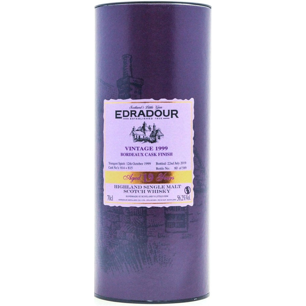 Edradour 1999 Bordeaux Finish 19 Year Old Small Batch - 70cl 56.2%