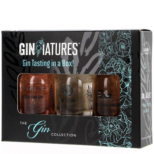 Gin Tasting Gift Pack 3 X 3cl Gin Tasting Pack 20% ABV