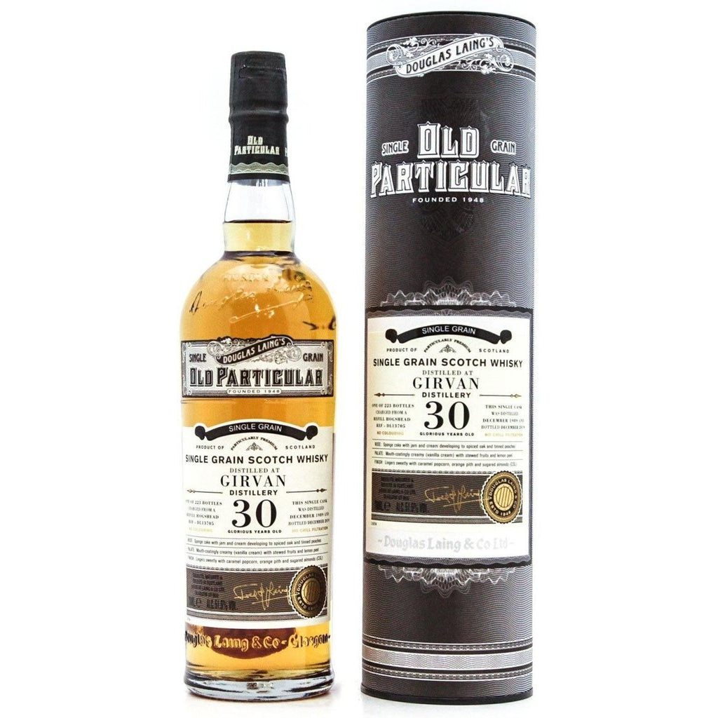 Girvan 30 Year Old Single Grain Whisky - Old Particular Douglas Laing - 70cl 51.5% - The Really Good Whisky Company